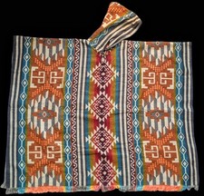 Orange Alpaca Poncho | Hand