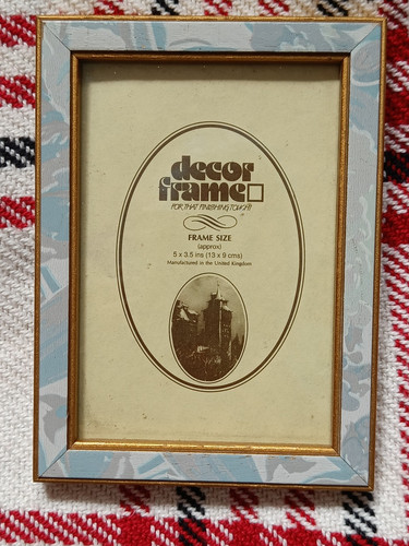 Vintage decor frame blue - decor,