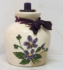 Vintage Delavelle's Devon Violets Perfume Bottle with Cork Stopper & Dropper