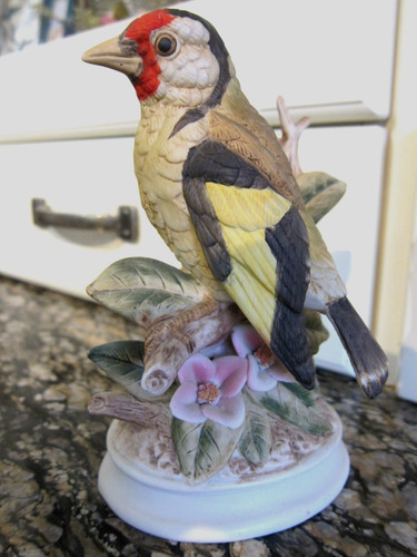 Porcelain goldfinch - porcelain,