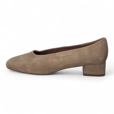 M&S Collection Suede Block Heel Square Toe Court Shoes RRP £55.00 - UK Size - 6