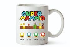 Mother's Day Super Mammio, Super Mommio, Super Mario Mug or Coaster