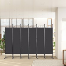 6 Panel Folding Room Divider Freestanding Wall Privacy Screen Protector UK