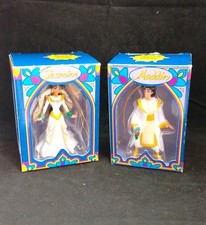 Rare First Issue Disney Aladdin & Jasmine Christmas Tree Decorations. Sb2