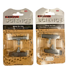Fibrax Science Range Vintage - Raleigh Roadster Rod Rim Brake Shoes Pair Retro