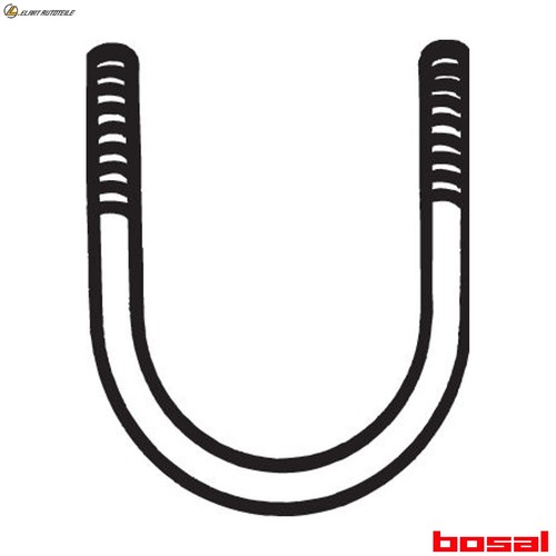 Clamp piece exhaust system - clamp,
