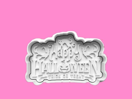 Happy halloween themed cookie - halloween,