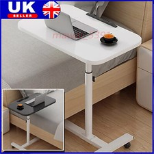 Height Adjustable Mobile Over Bed Desk Hospital Overbed Aid Chair Laptop Tray UK