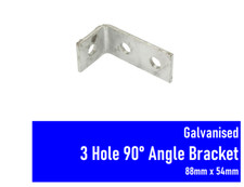 GALVANISED 3 HOLE 90° ANGLE
