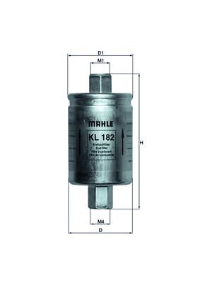 Mahle kl182 fuel filter 55mm - kl182,