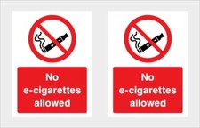 No E-CIg allowed Sticker x2