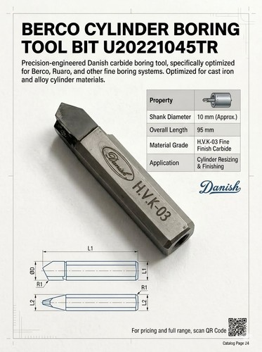 Berco boring bar tool bit - berco, m