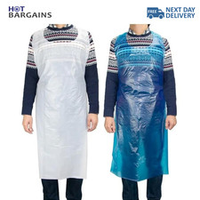 Disposable Plastic Aprons Blue
