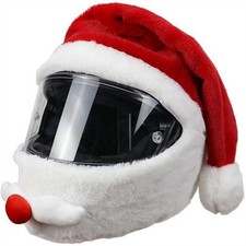 Christmas Helmet Cover Santa Claus Hat for Motorcycle Motorbike Xmas Helmet Case