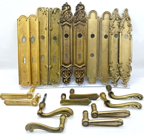 Antique french door handles - antique,