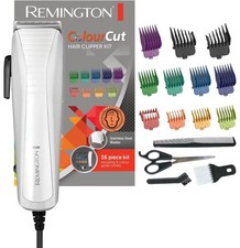 Remington ColourCut Hair Clipper Corded Trimmer Mens 16 Pcs Grooming Kit HC5035