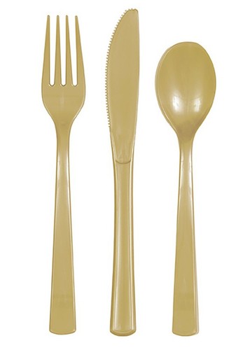 Gold reusable plastic party - reusable,