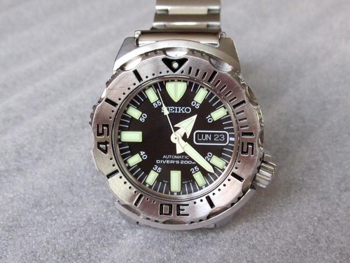 Seiko watch black monster - watch,