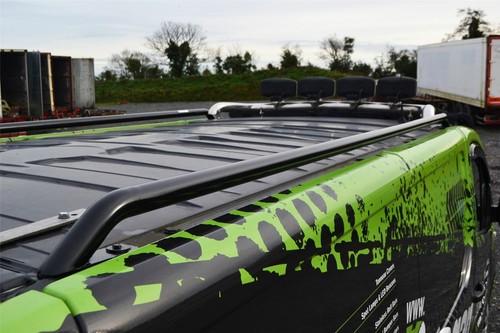 Top roof rails black fit - top,