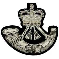 Rifles Wire Embroidered Bullion Blazer Badge - British Army 