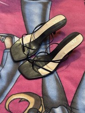 ZARA Black Heeled Sandals