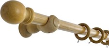 28mm Wooden Curtain Pole Rail