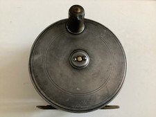 Vintage W. GARDEN OF ABERDEEN 4.5 Platewind Salmon Fly Reel Still With Silk Line