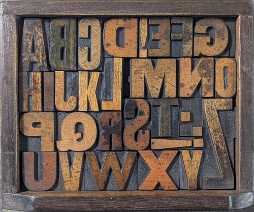 Antique vintage letterpress - antique,