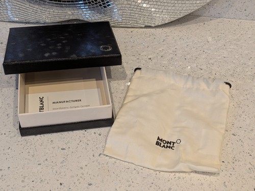 Montblanc empty black leather - empty,