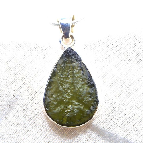 Natural moldavite sterling - natural,