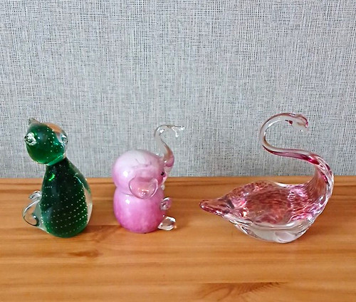 Glass animal figurine - animal,