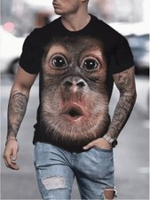Monkey Face T-Shirt 3D Gorilla