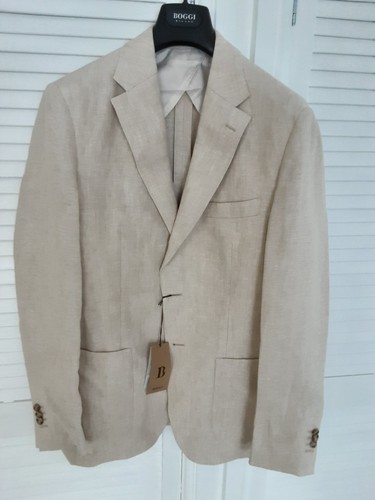 Boggi milano mens beige linen - boggi,