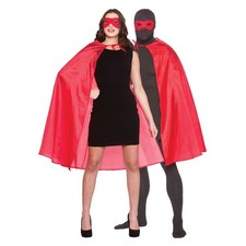Adults Red Superhero Cape Mask