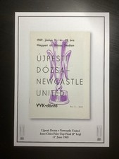 1968-69 Ujpesti Dozsa v Newcastle United Fairs Cup Final 2nd Leg Programme PRINT