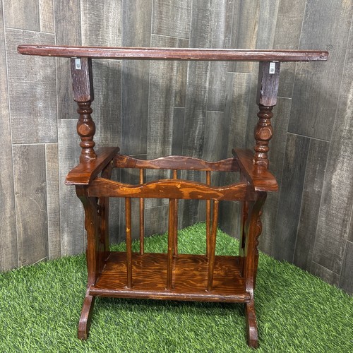 Vintage dark wood canterbury - vintage,