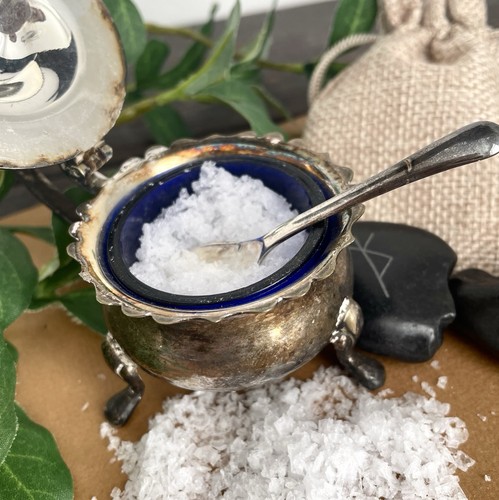 Vintage silver salt pot for - vintage,