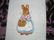 1 Completed cross stitch, Mrs