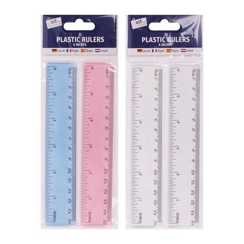 Plastic rulers stationery - plastic,
