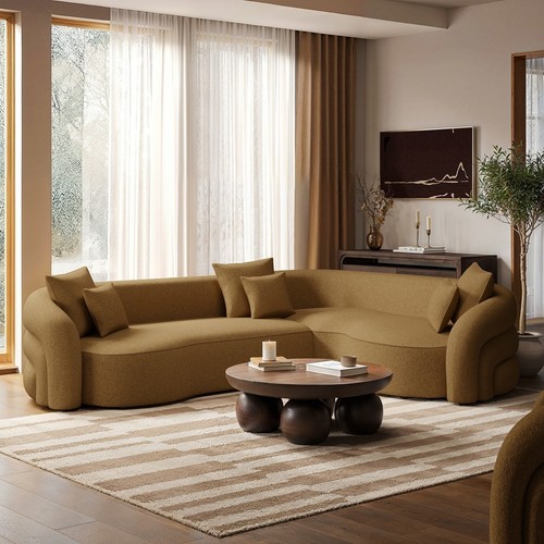 Caramel brown chenille right - caramel,
