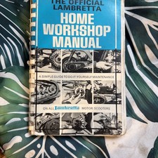 The Official Lambretta Home Workshop Manual Fifth Edition Book 