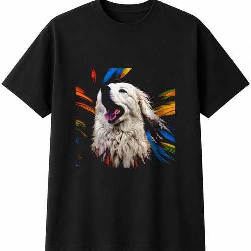 Pyrenean mountain dog lover - mountain,