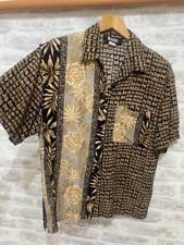 Vintage MODIANO ladies viscose jazzy shirt size M chest 42" D396