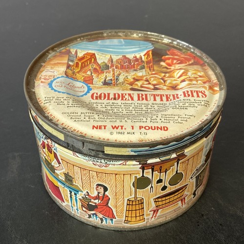 Vtg tin mrs lelands - mrs,