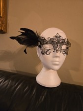 Adult His & Hers Black Masquerade Party Eye Masks (47)