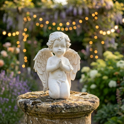 Praying cherub angel ornament - cherub,
