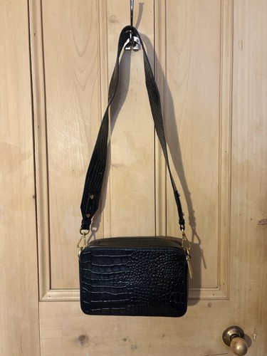 Jigsaw black leather croc - jigsaw,