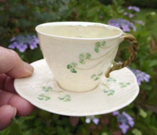 Vintage belleek china cup - cup, &