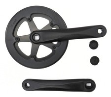 Prowheel Chainset 40T Single Speed 170mm with Chainguard Black -H