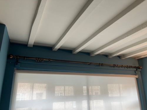 Curtain pole antique brass